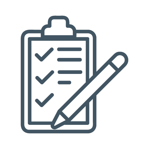 check list dark blue icon